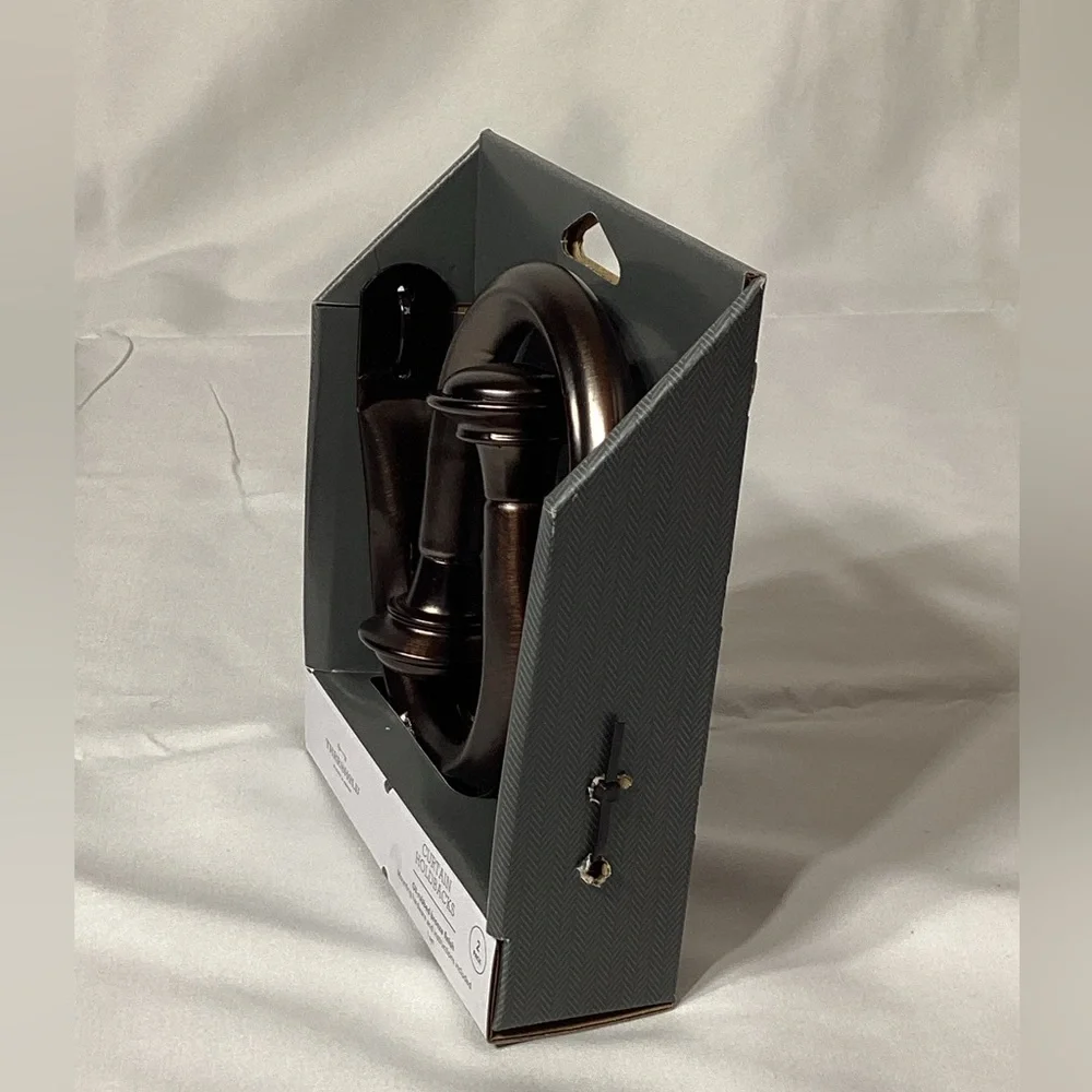 Threshold Curtain Holdback - Oil Rubbed Bronze Finish